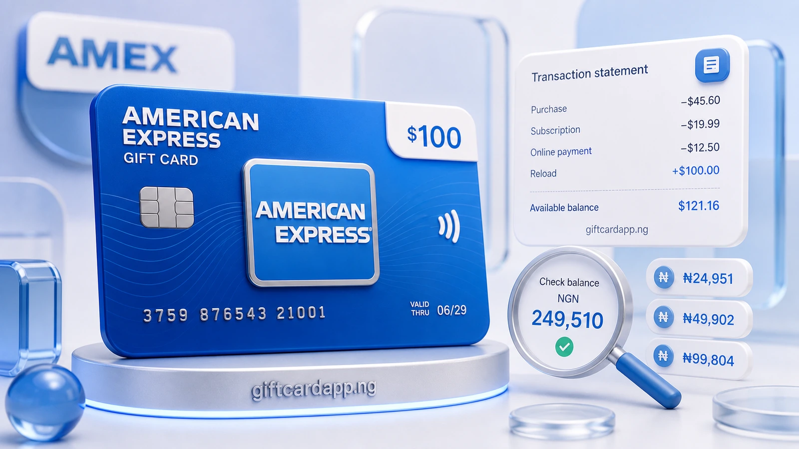 Gift card rate history and live rate comparison illustration