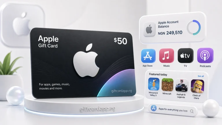 US and UK Apple gift card country difference illustration
